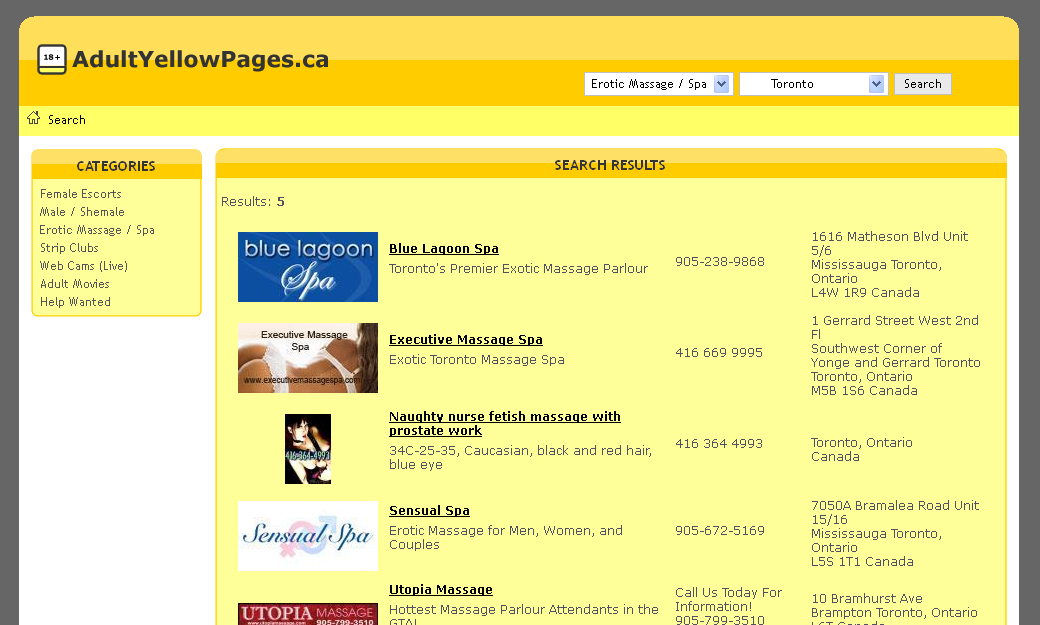 Yellow Pages Sex 33